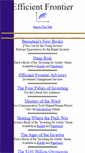 Mobile Screenshot of efficientfrontier.com